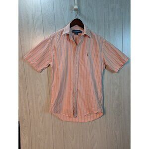 Polo Ralph Lauren Pony Blake Short Sleeve Button Down Shirt Small VTG 90s Flaw
